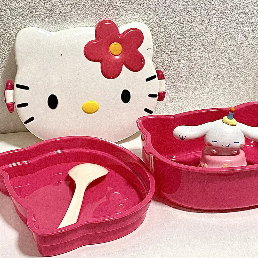 Hello Kitty Double-Layered Bento Lunch Box