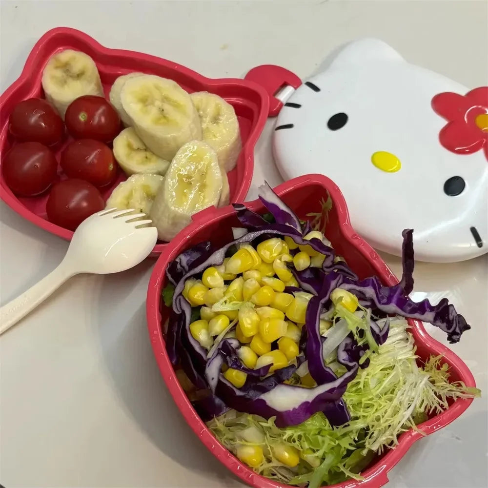 Hello Kitty Double-Layered Bento Lunch Box
